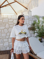 Ruffled Mini Skirt