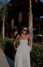 Strapless Top Set - White
