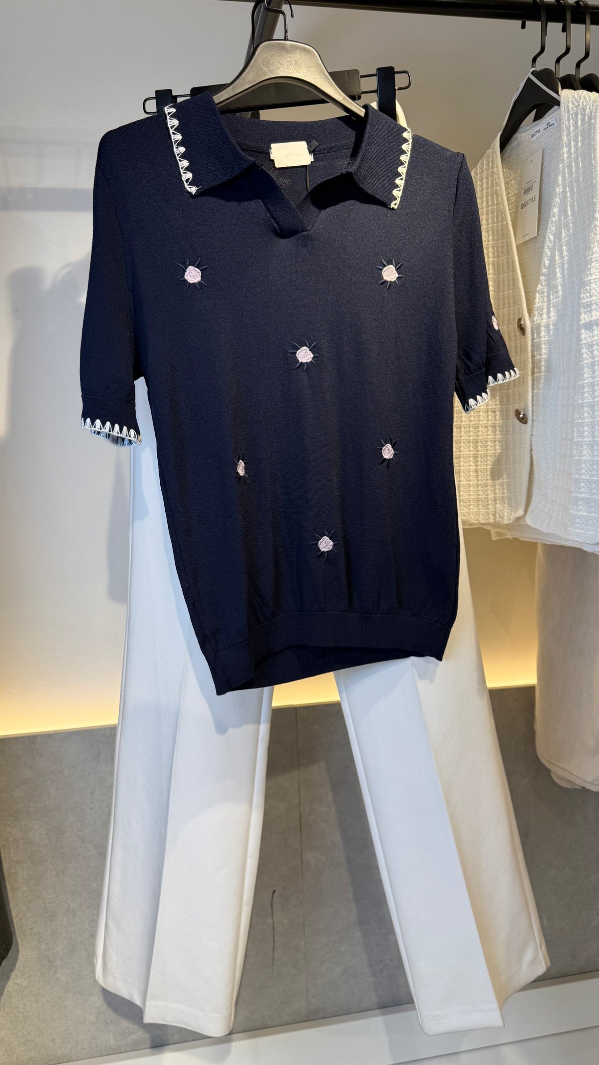 Bloom Top - Navy