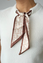 Wool top with scarf