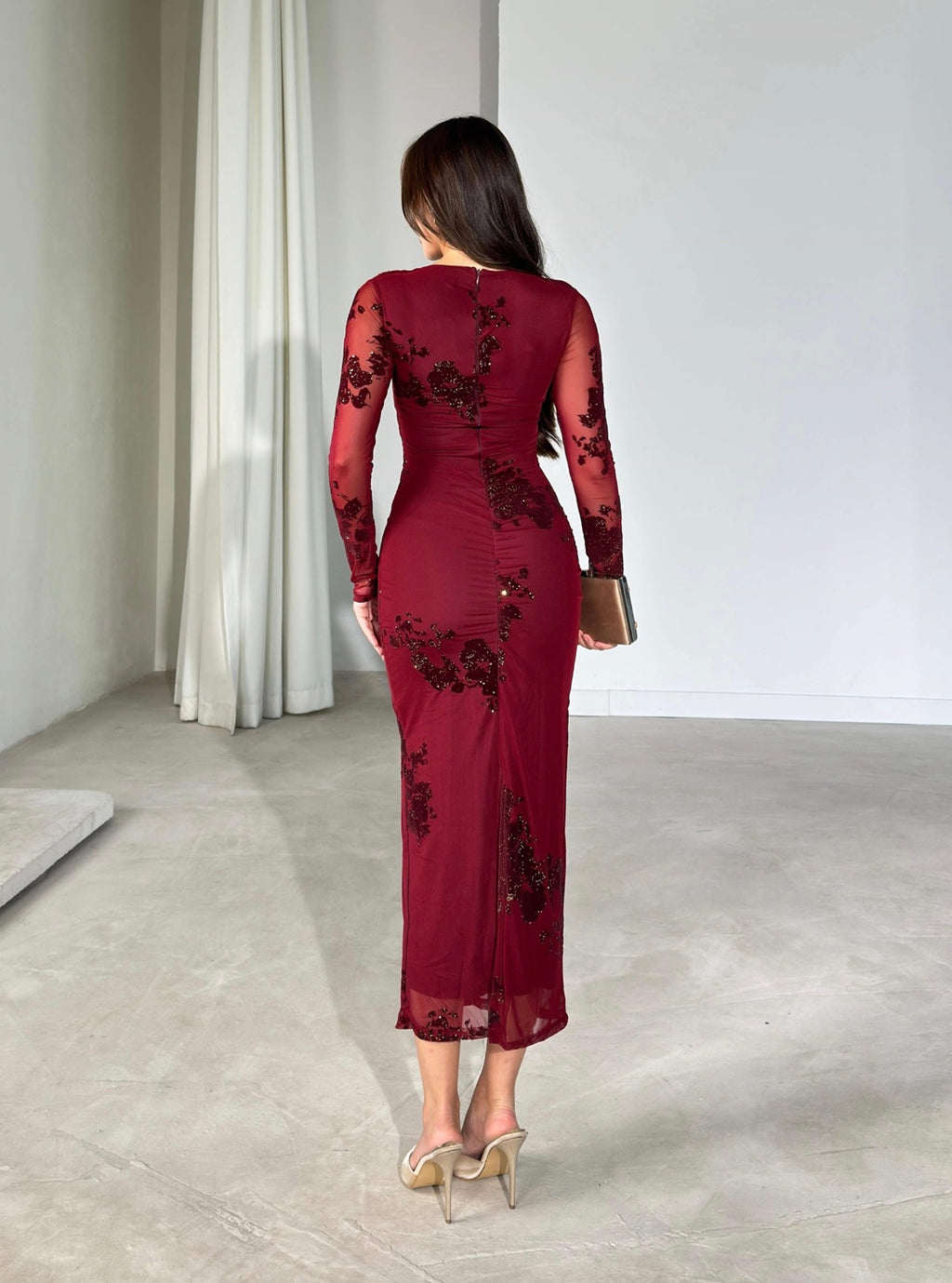 Bella Dress - Bordeaux