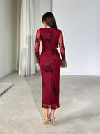 Bella Dress - Bordeaux