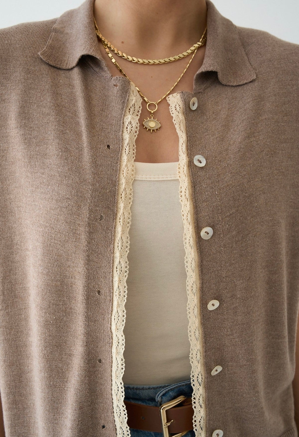 S.S Beige Cardigan