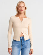 Zipper Detailed Top