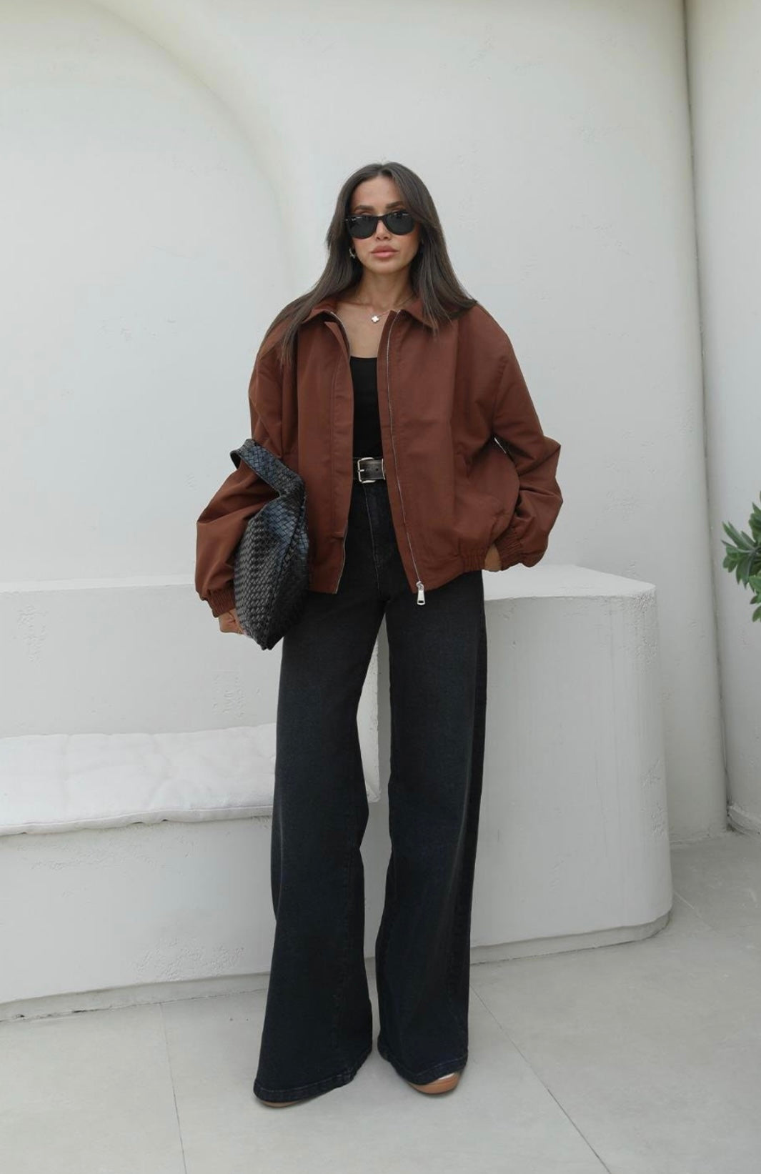 Front Pocket Wide Leg Jeans