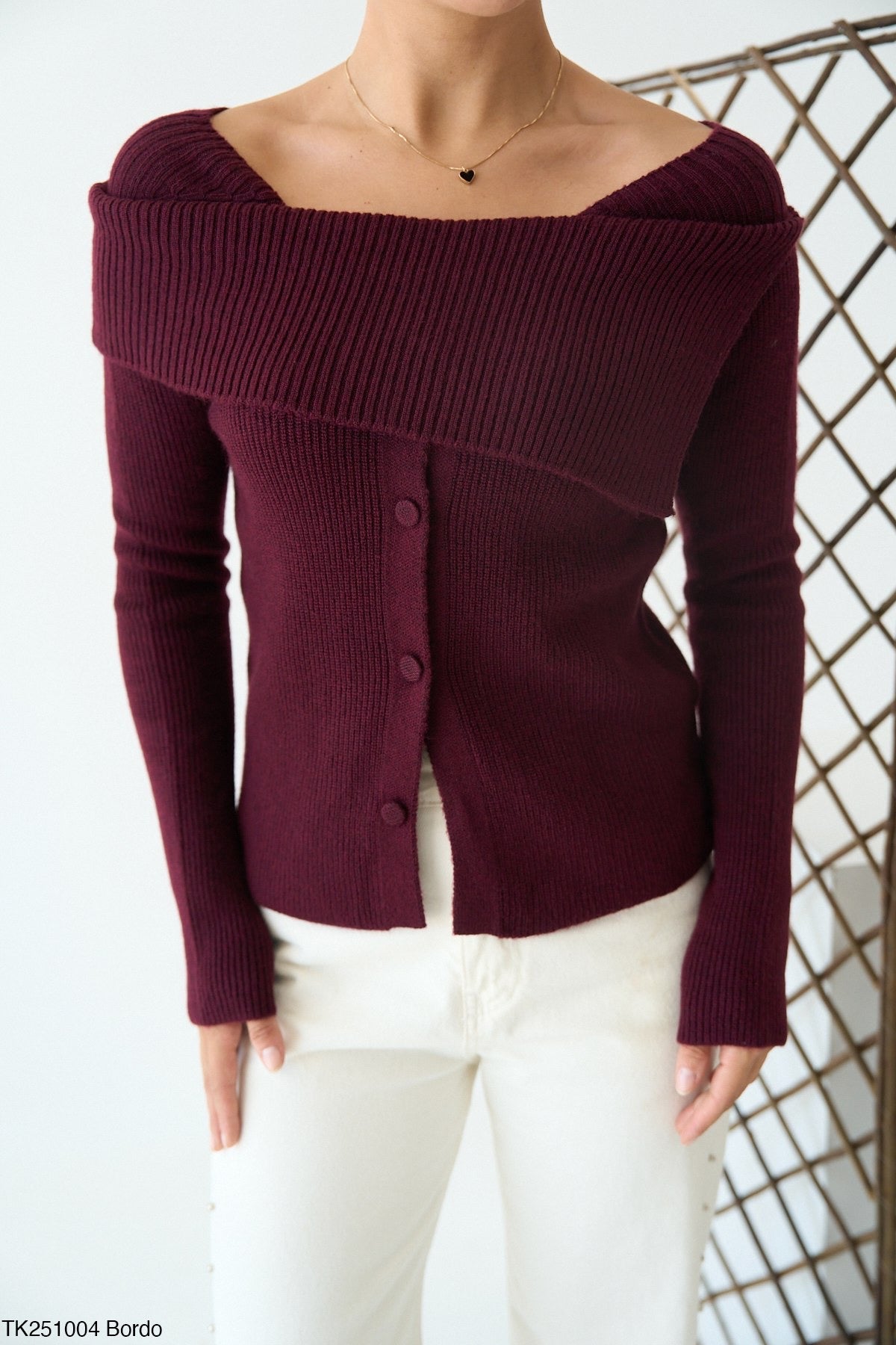 Off-shoulder Sweater