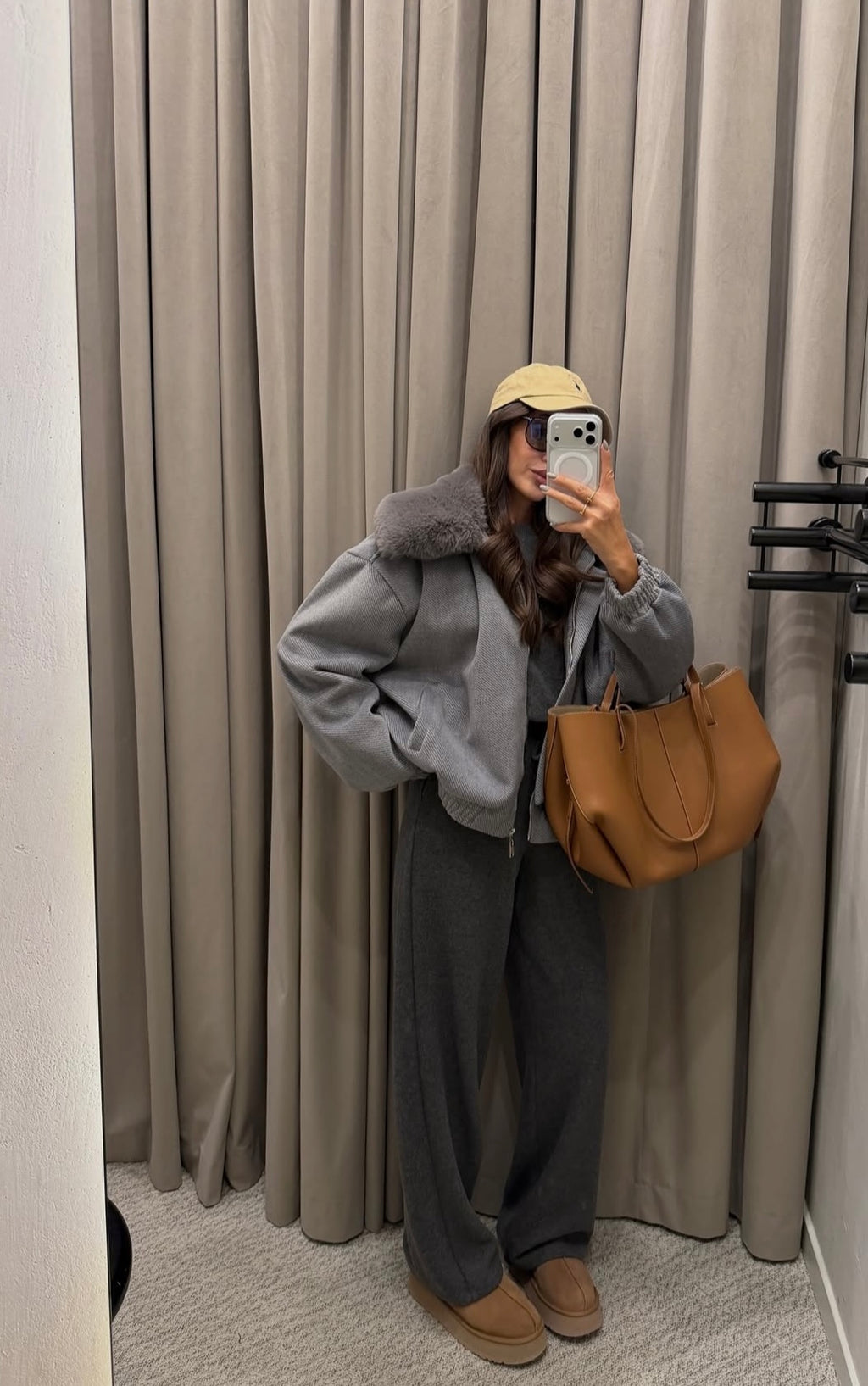 Fur detailed Grey Jacket