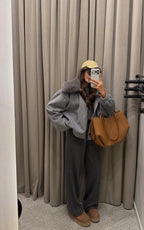 Fur detailed Grey Jacket