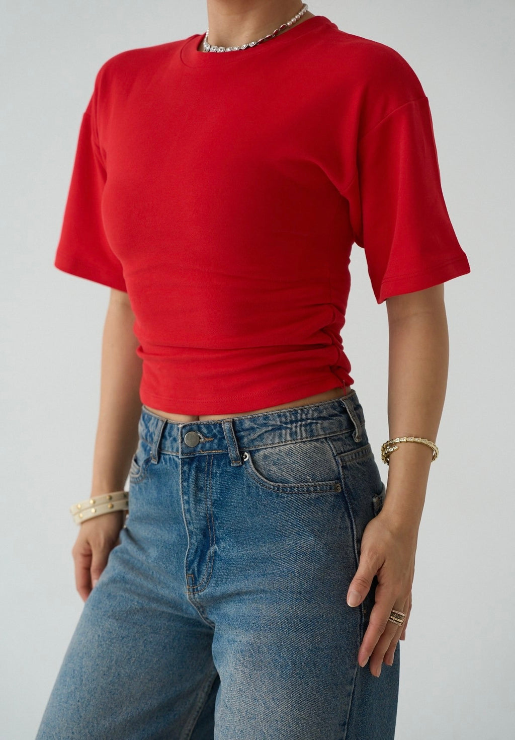 Waisted top with Zipper
