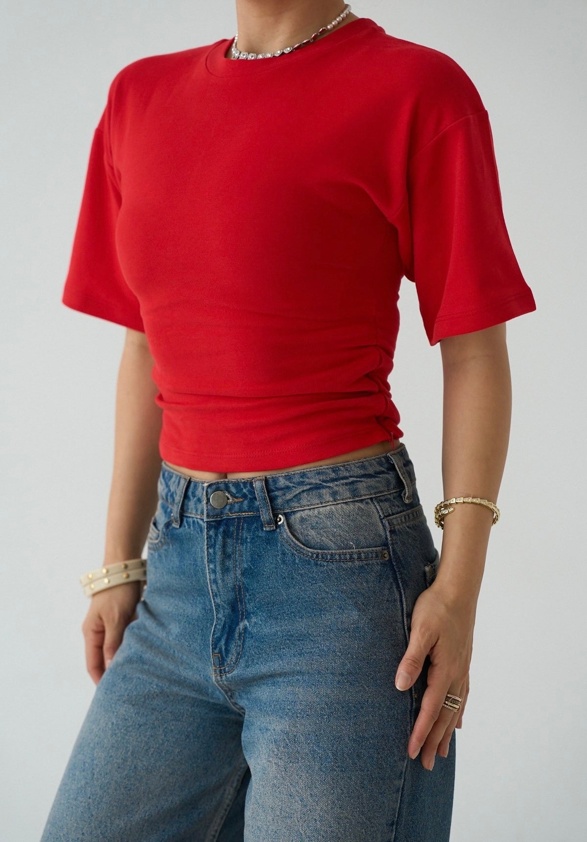 Waisted top with Zipper