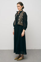 Black Beaded Vest
