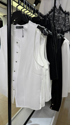 Metal Buttons Vest