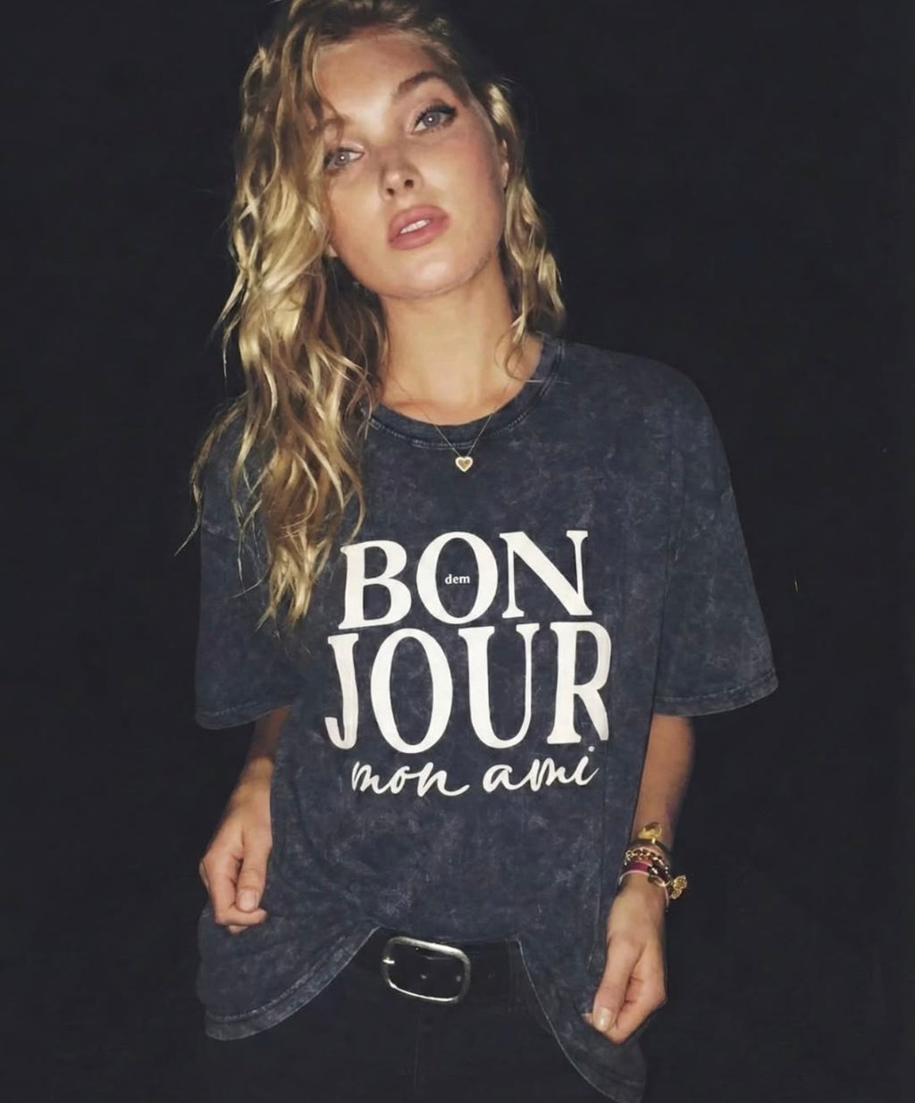 Bonjour T-shirt - Antrasit