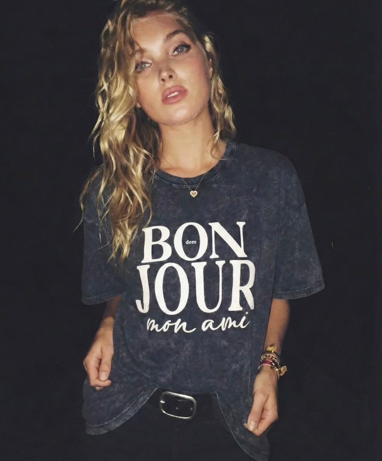 Bonjour T-shirt - Antrasit