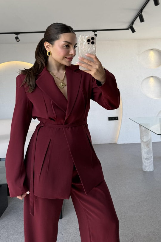 Burgundy Suit