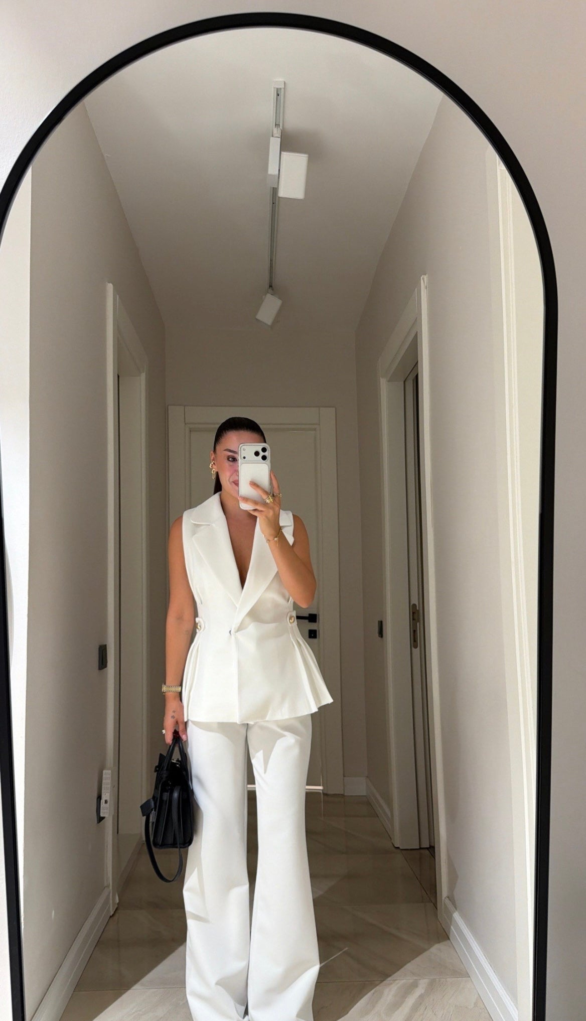 Waisted Suit - White