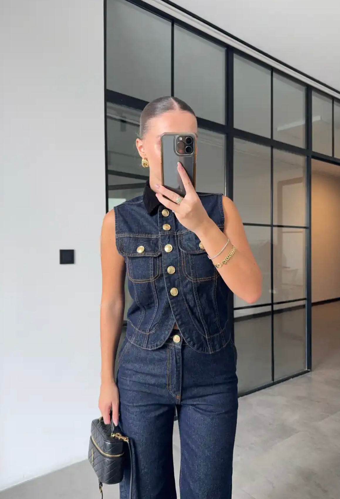Vest-Denim Set