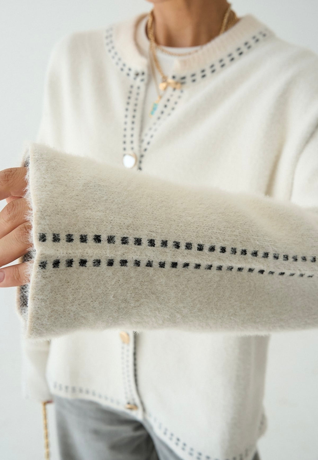 Premium Ecru Cardigan
