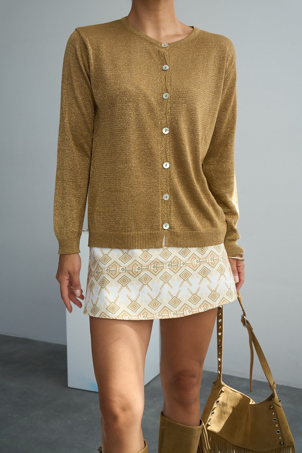 Gold Cardigan