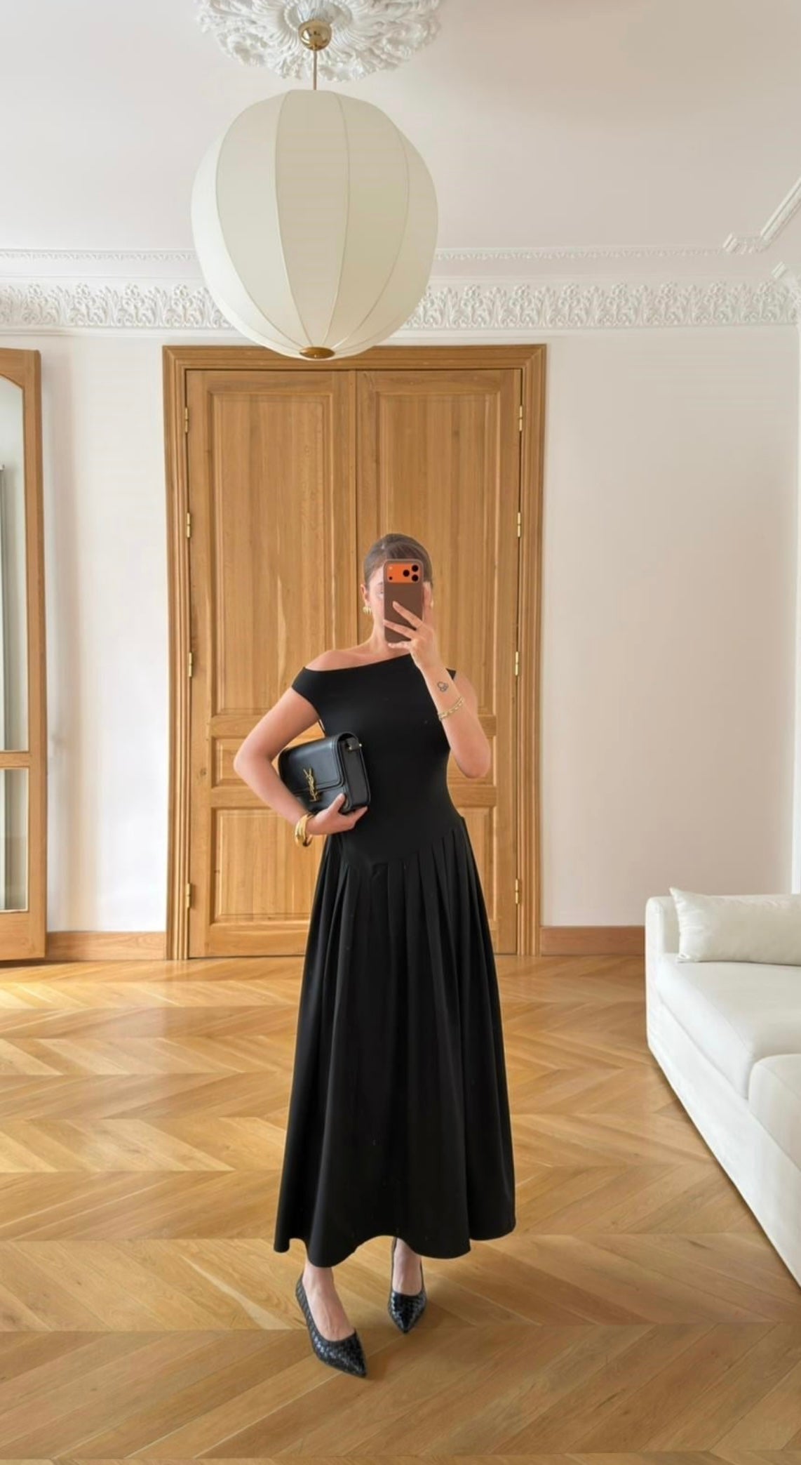 Asymmetrical Black Dress