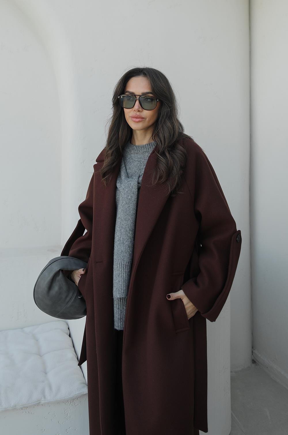 Brown Oversized Coat