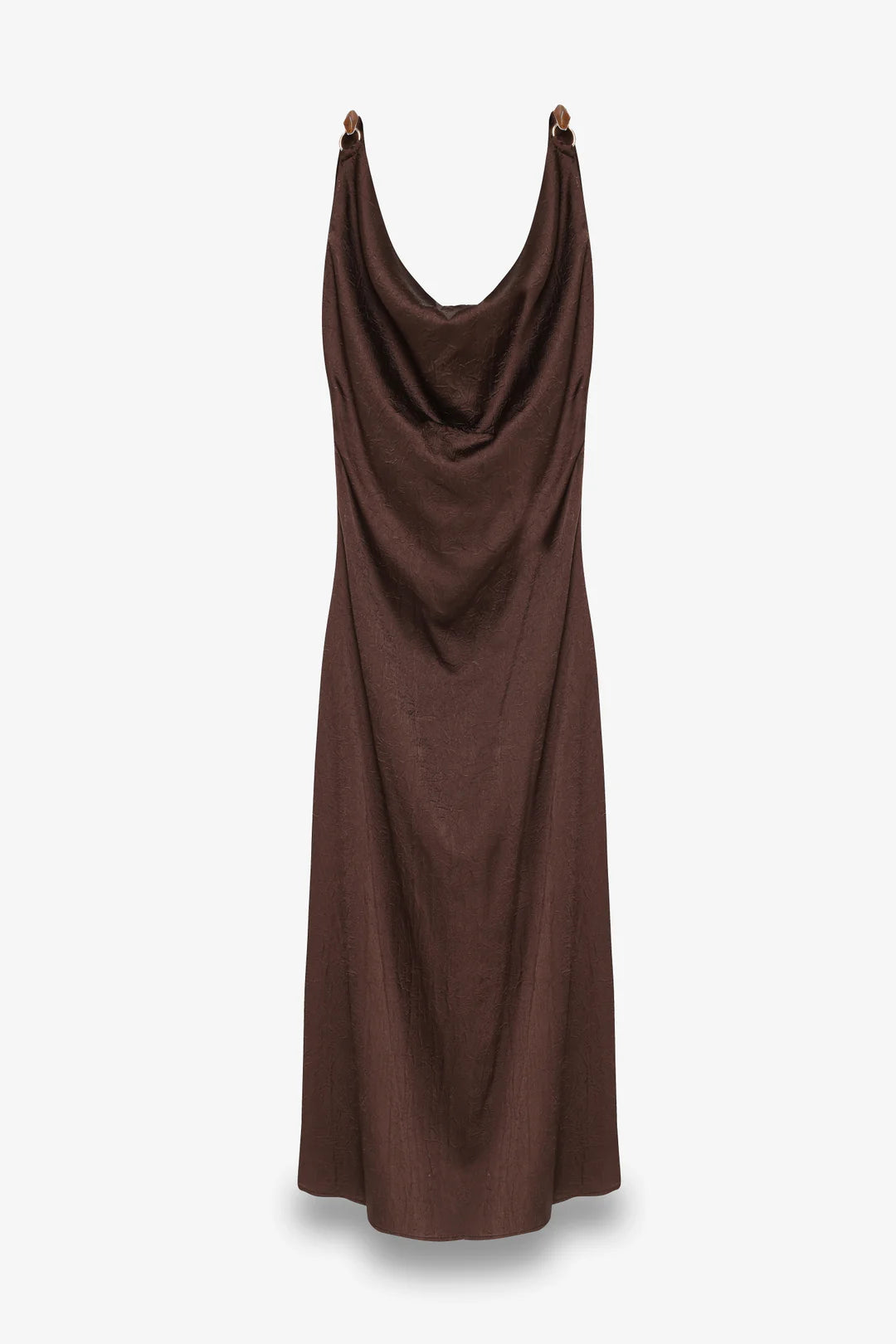 Back-tied Brown Dress