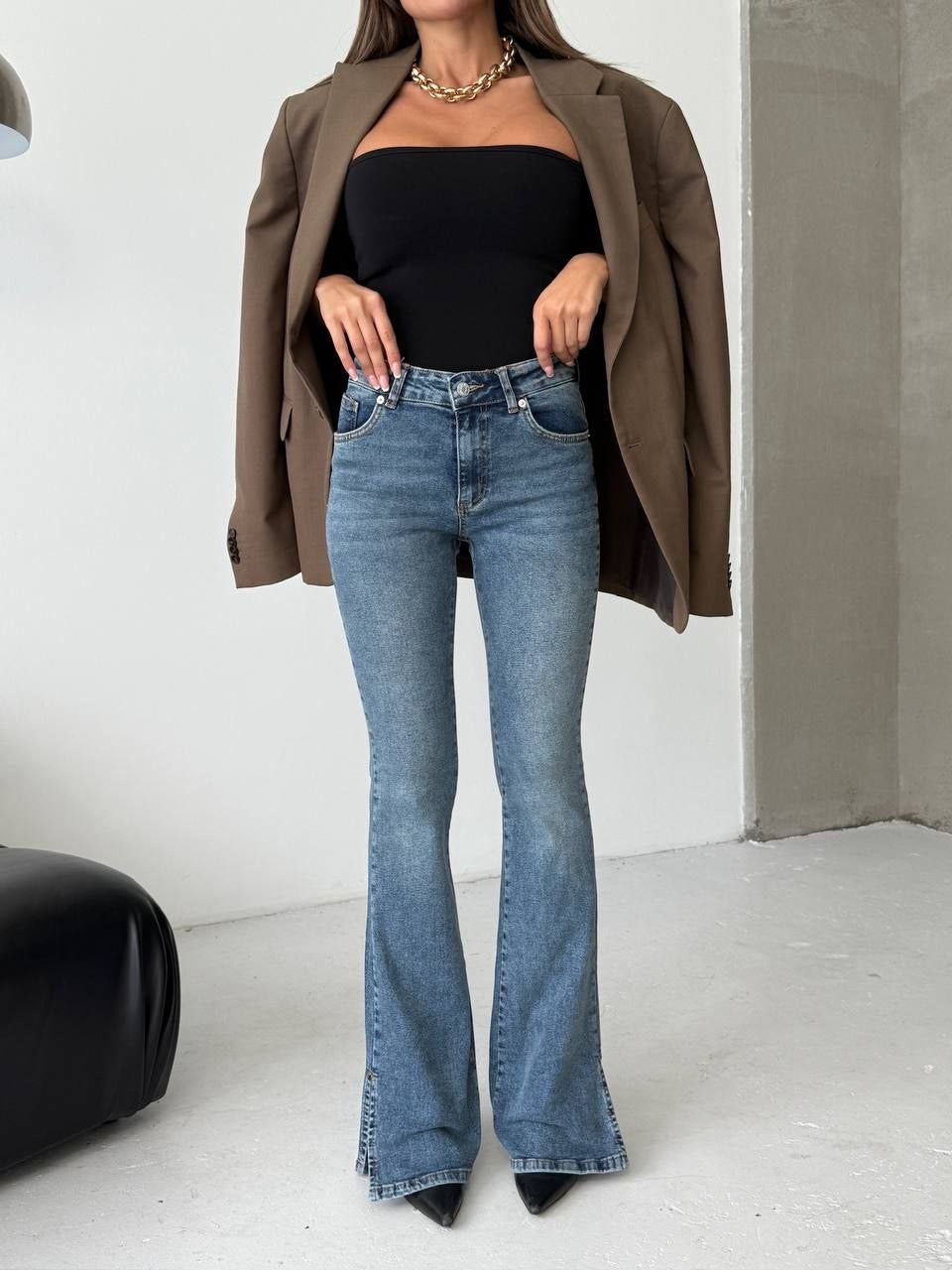 Blue Flare Jeans