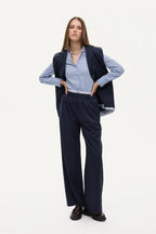 Elastic Waist Wide Leg Pants