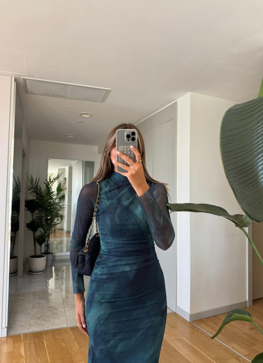 Green Patterned Dress