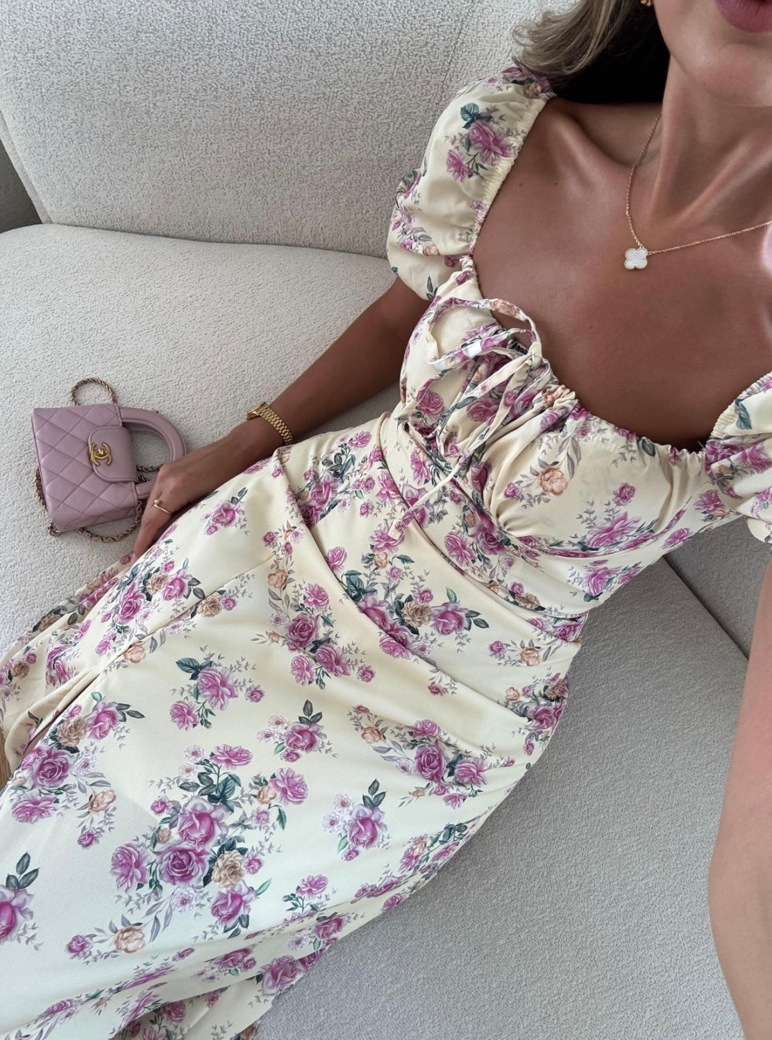 Yellow Floral Dress