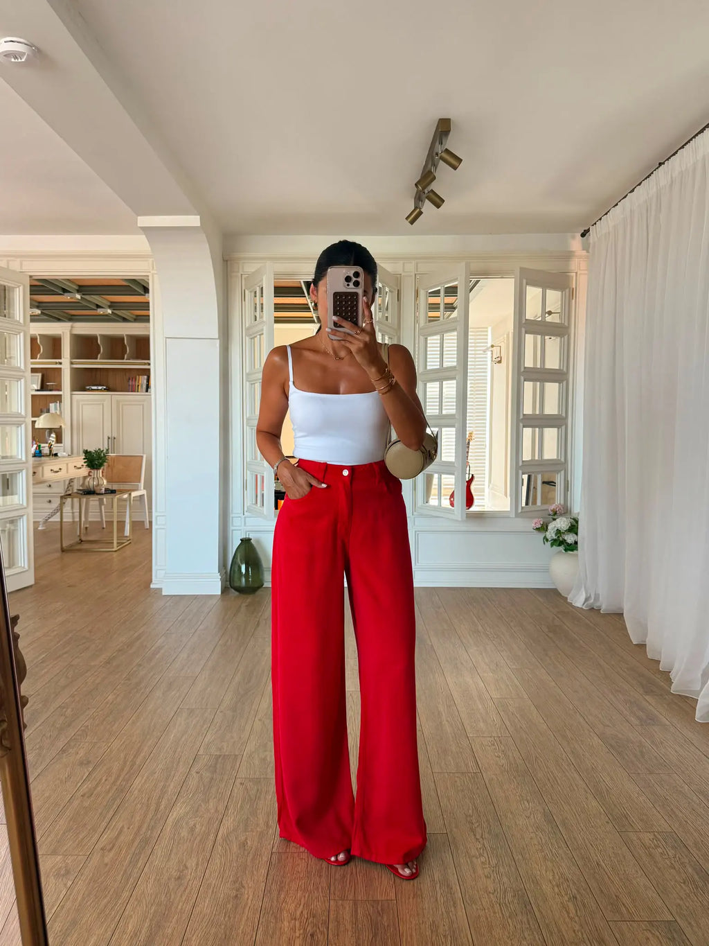 Tencel Jeans - Red