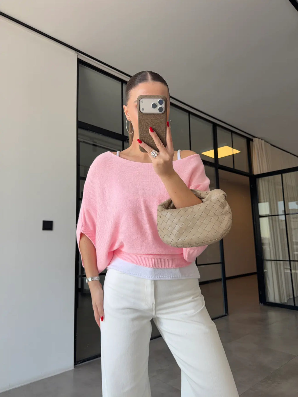 Knitwear Blouse - Pink