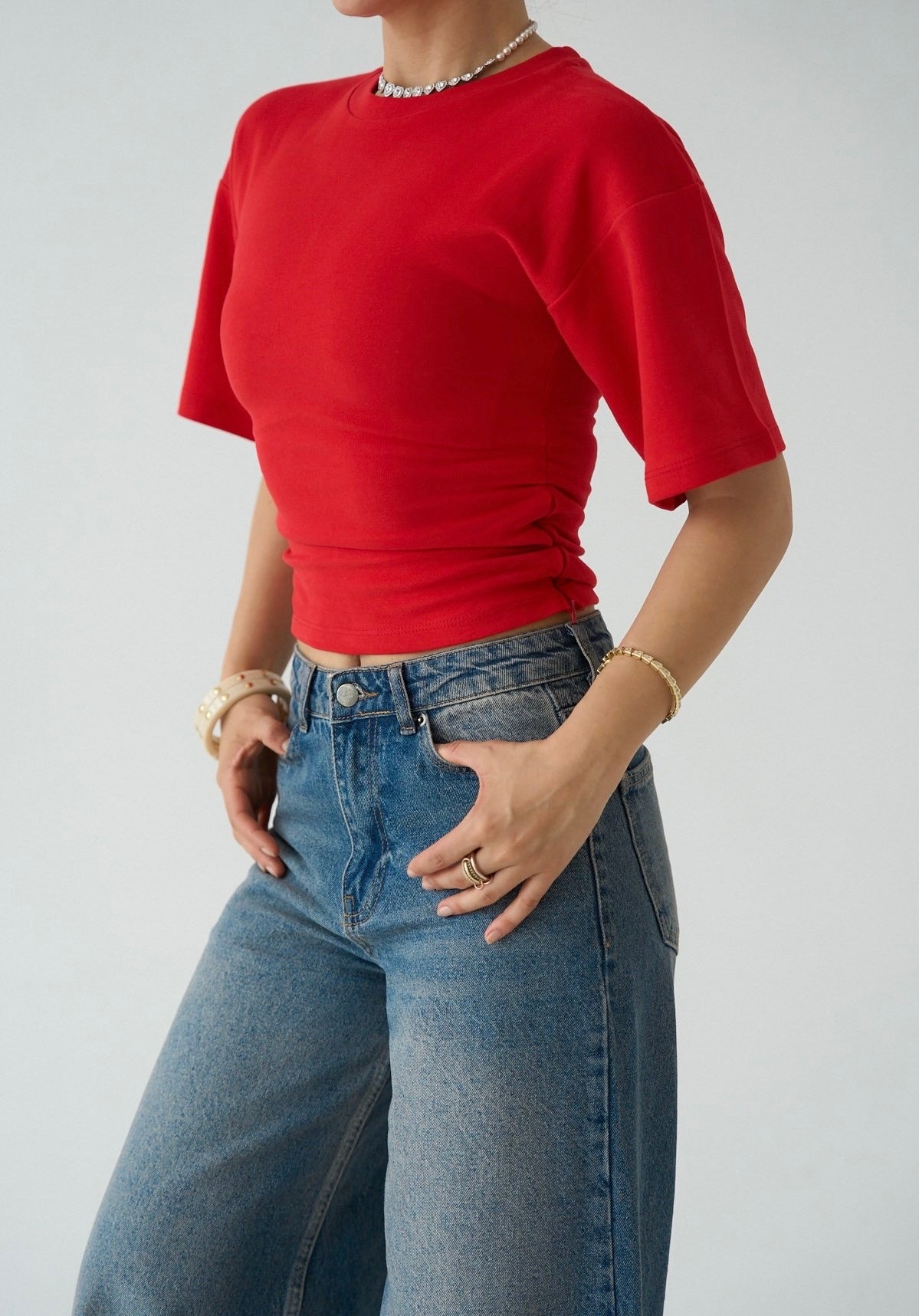 Waisted top with Zipper