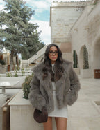 Nude Fur Coat
