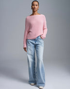 Wide collar blouse - pink