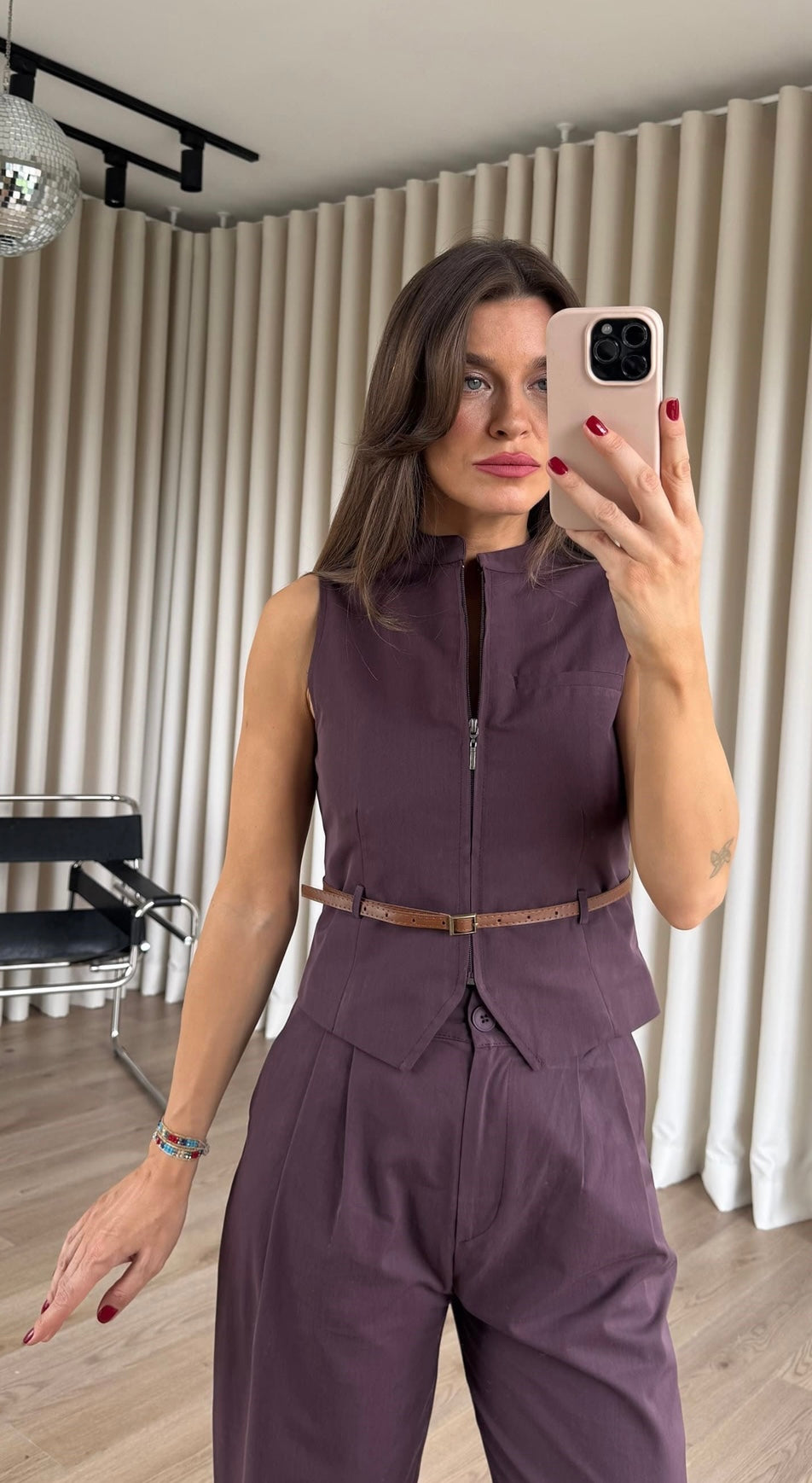 Belted-vest Set