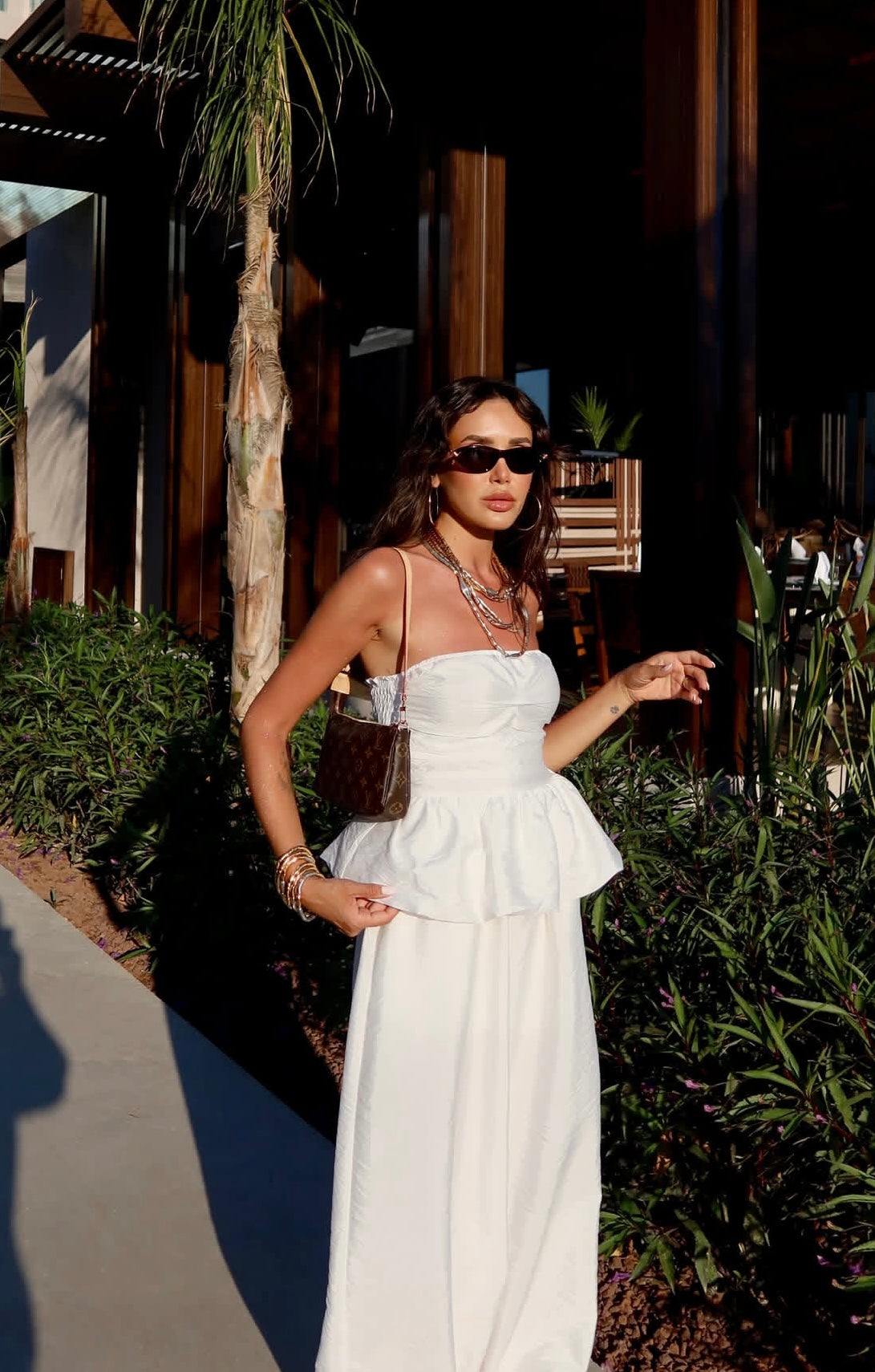 Strapless Top Set - White