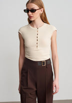 Mila Ribbed Top
