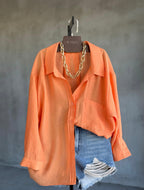 Tencel Shirt - Orange