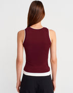 White Detailed Tank Top