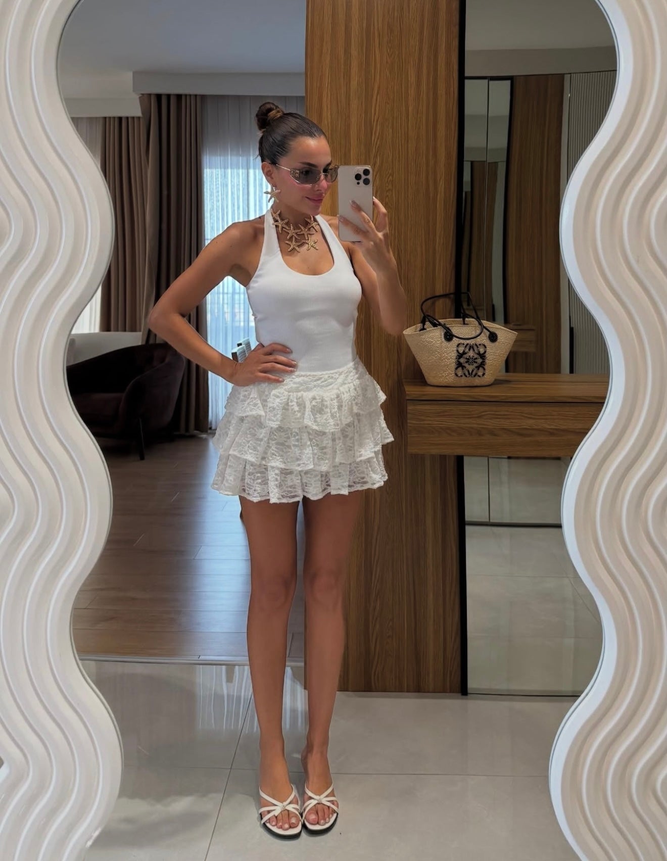 Ruffled Mini Skirt