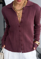 Burgundy Cardi