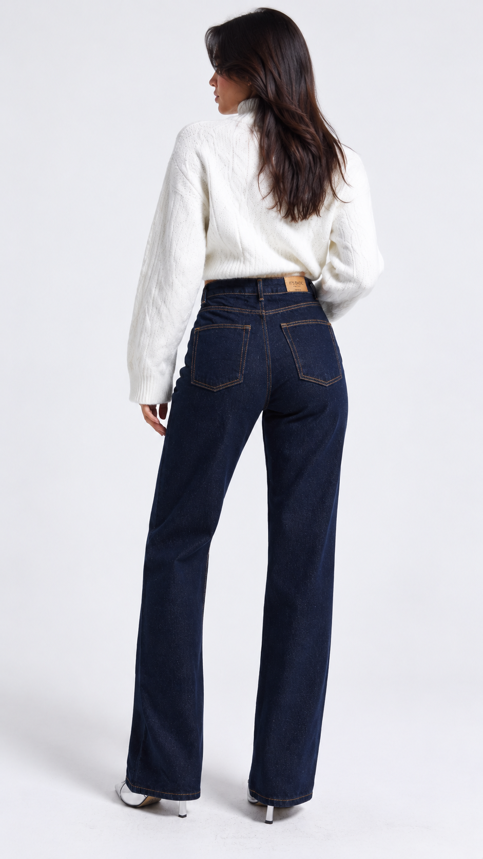 Navy Straight Jeans