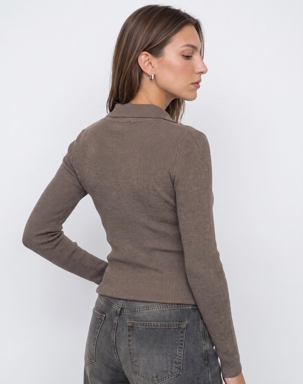 Mila Knit Top - Mocha