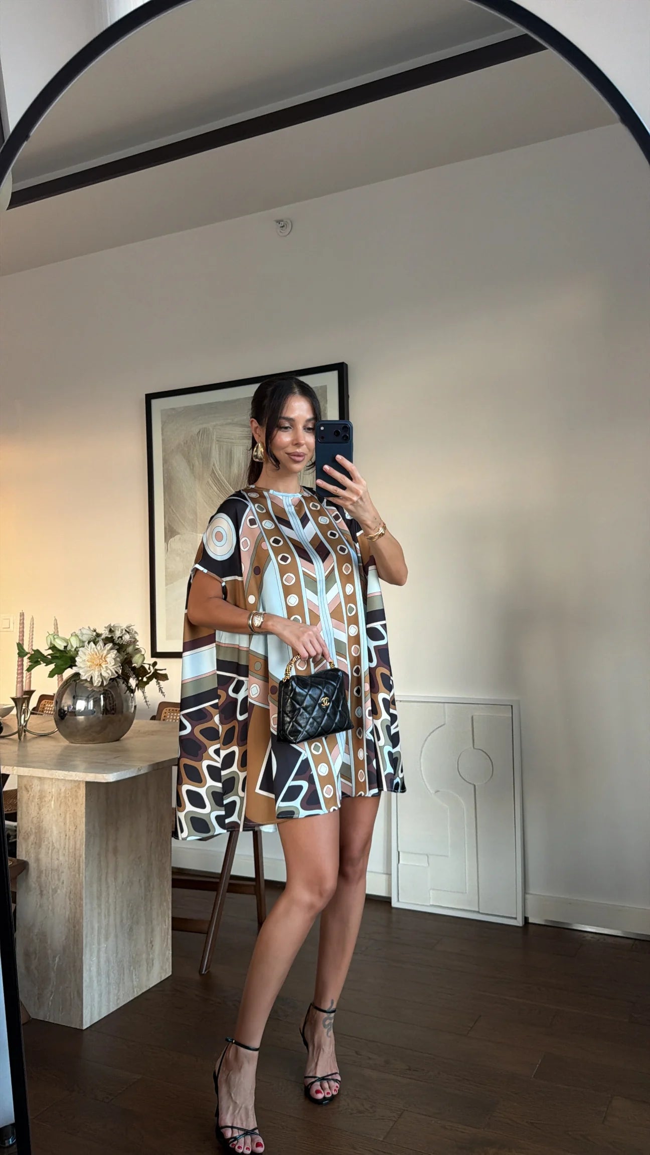Mosaic Breeze Mini Dress