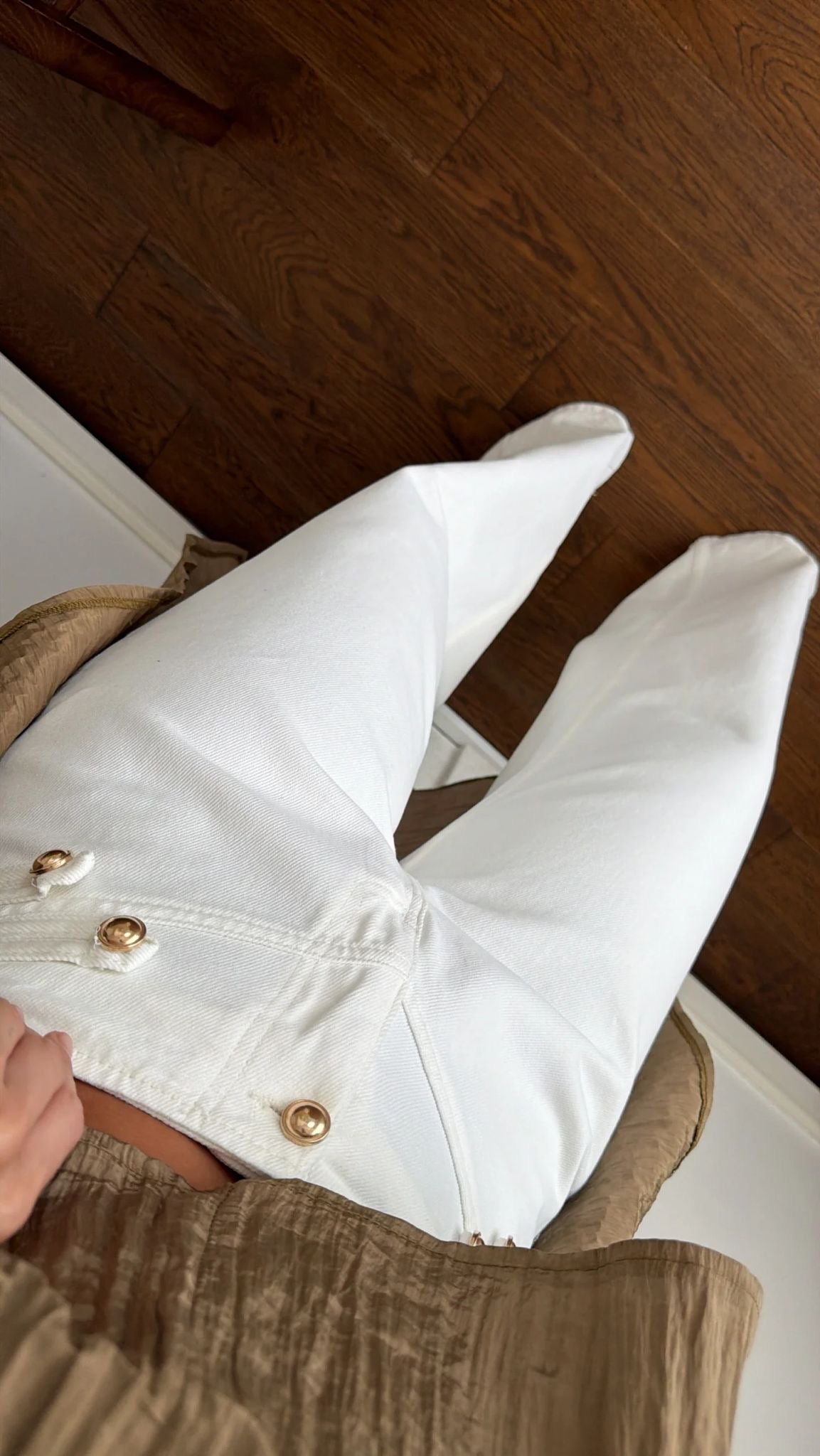 Marina Gold Button Jeans