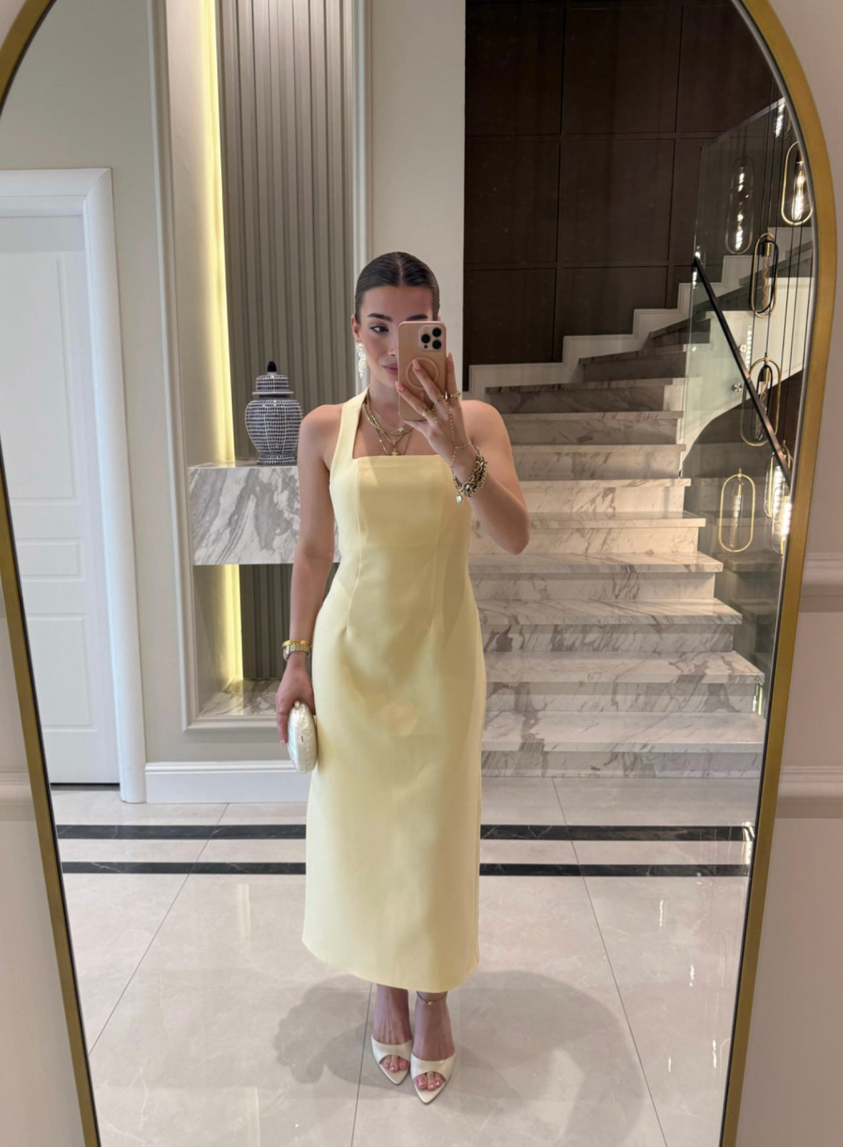 Halter Neck Midi-Dress
