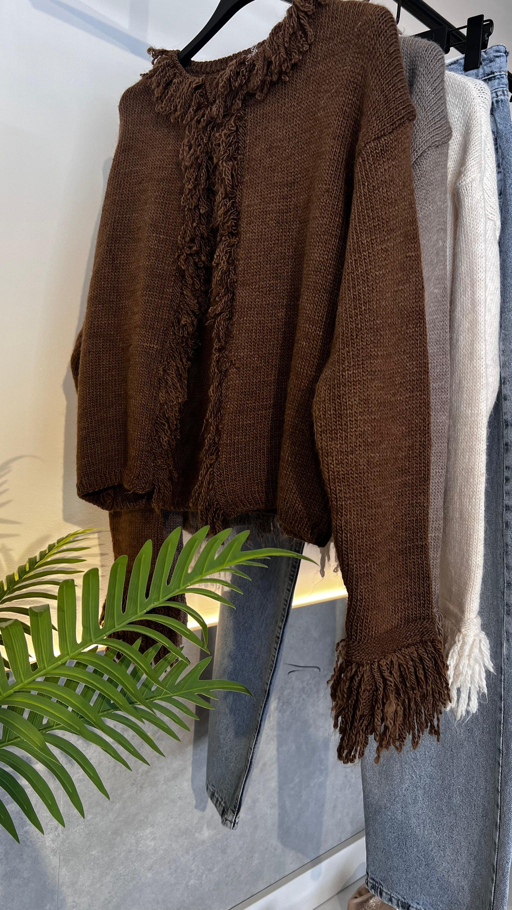 Fringed-Cardigan