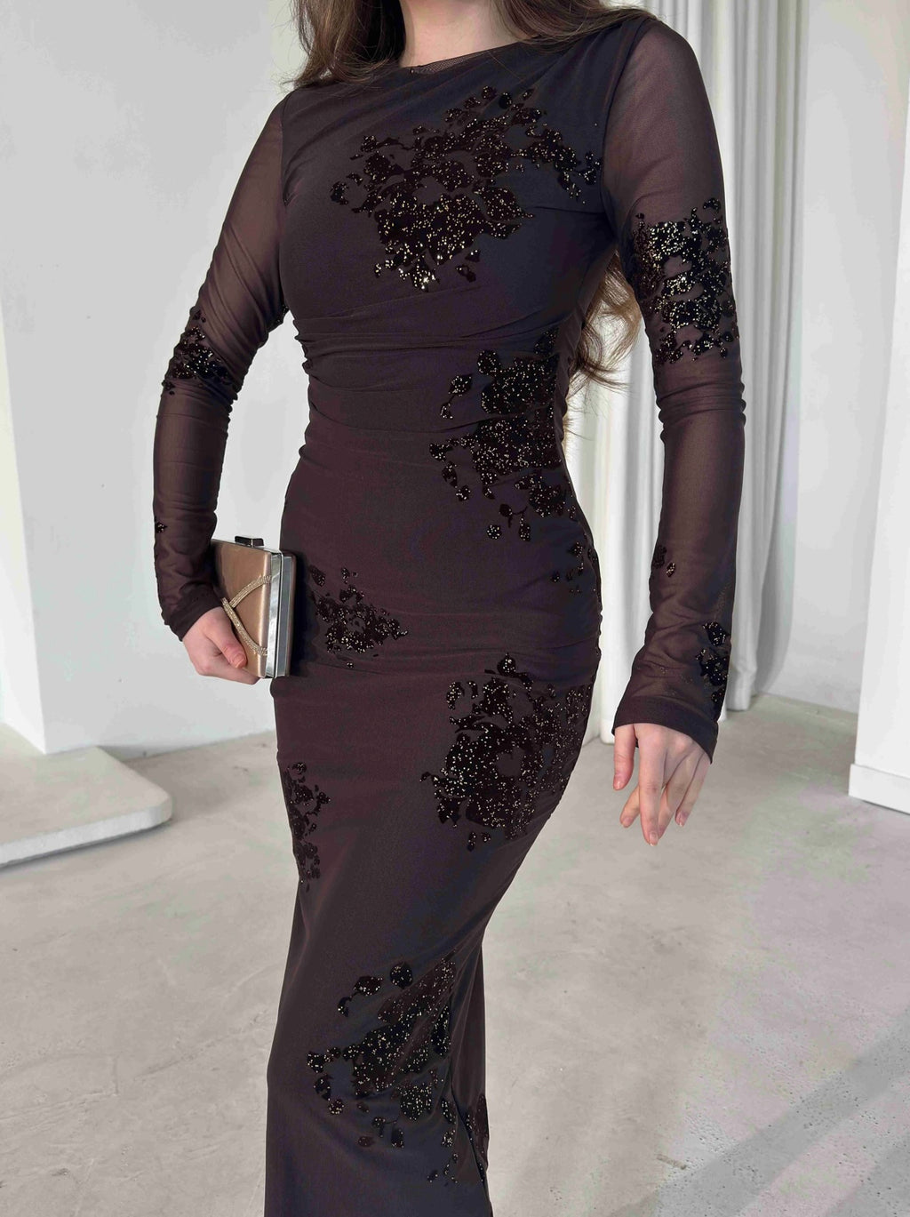 Bella Dress - Brown