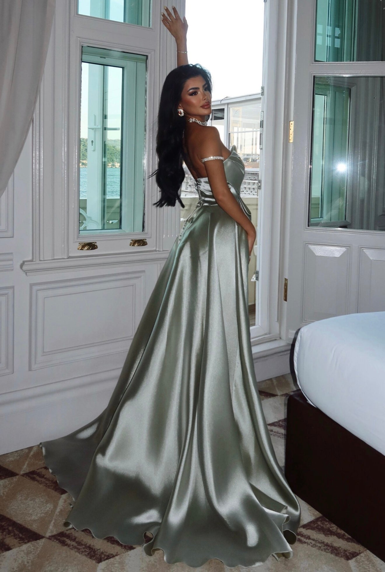 Bow Strapless Dress